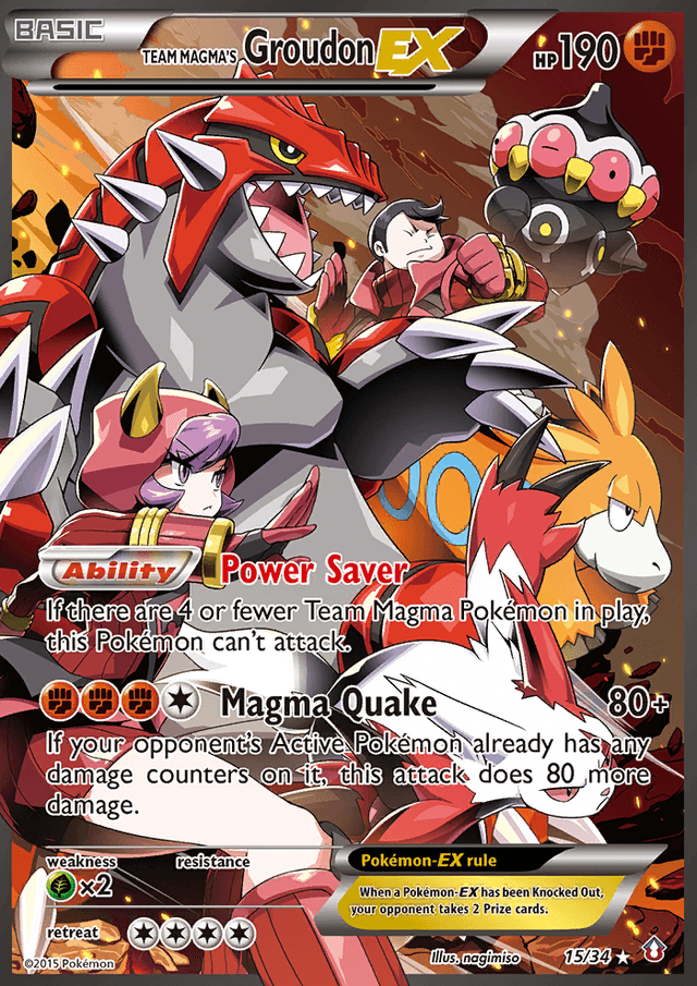 Team Magma's Groudon EX