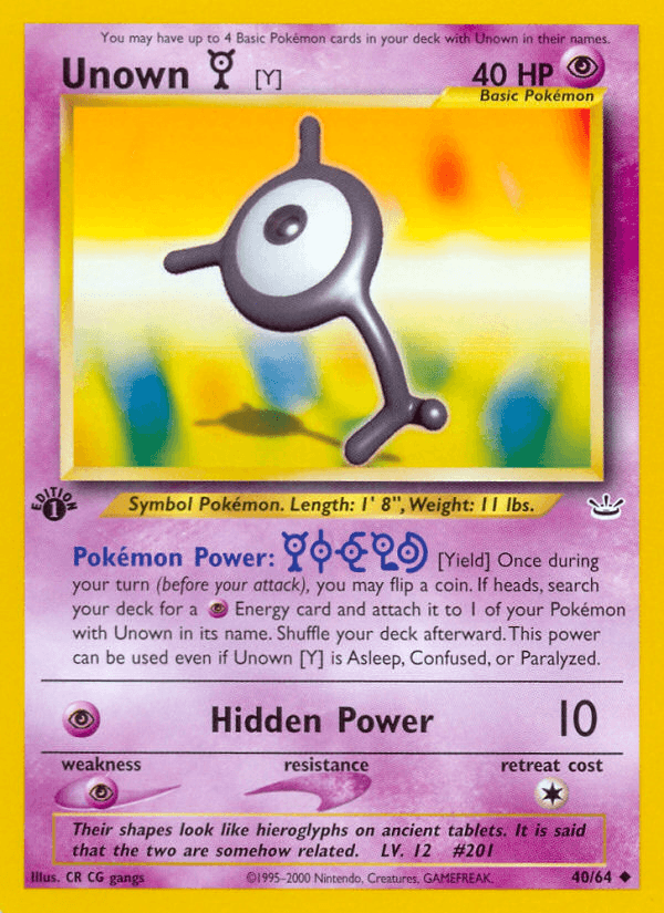 Unown Y