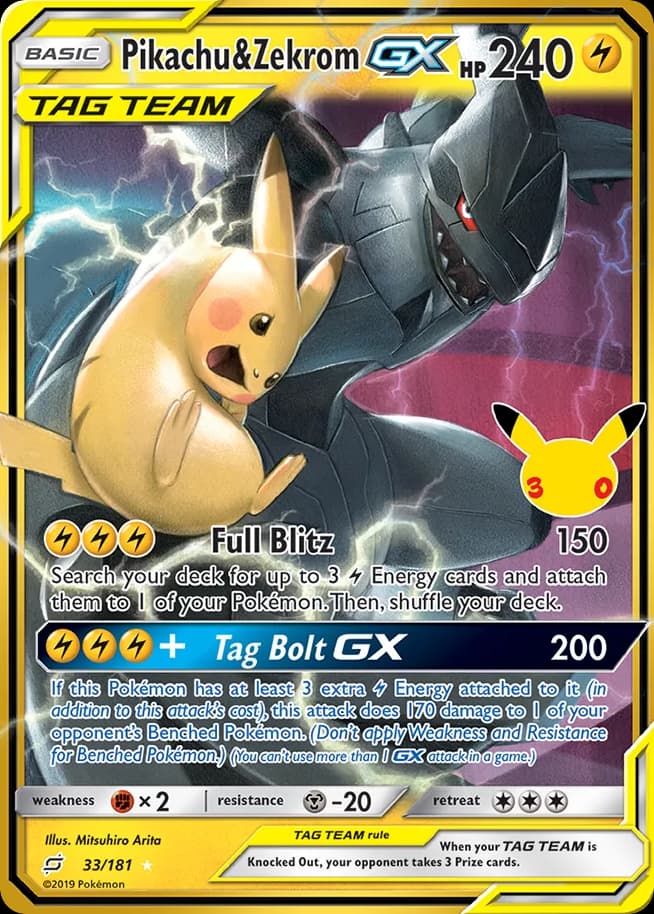 Pikachu & Zekrom GX